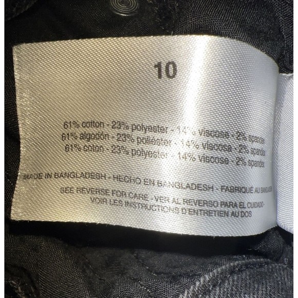 Social Standard by Sanctuary Black Denim Slim Straight Jeans Size 10/30 - Picture 7 of 11